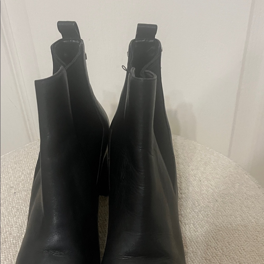 Cole Haan Black Leather Ankle Booties - Picture 6 of 16